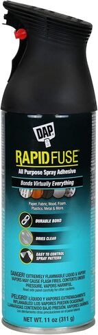 لاصق بخاخ RapidFuse لجميع الأغراض من DAP، شفاف، 11 أونصة (7079800114) in Saudi Arabia