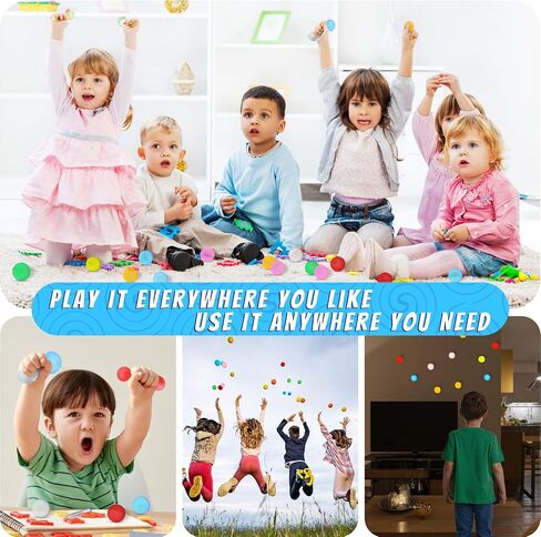 Invoibler 8 Pack Sticky Ceiling Balls, Sticky Balls That Stick to The Ceiling, Stress Anxiety Relief Toys Glow in The Dark, Autism & ADHD Toys, Party Favors Fidget Toys, for Kids and Adults in Saudi Arabia