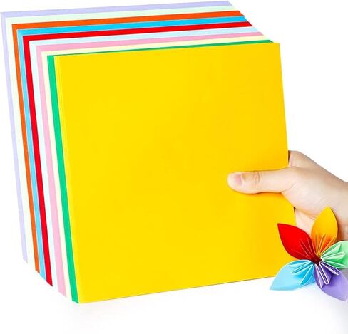 Rainbow Love 10 Colors Origami Paper Double Sided Color 100 Sheets Square Easy Fold Paper for Beginner (25x25) in Saudi Arabia