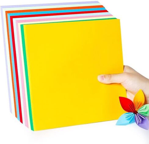 Rainbow Love 10 Colors Origami Paper Double Sided Color 100 Sheets Square Easy Fold Paper for Beginner (25x25) in Saudi Arabia