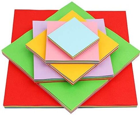 Rainbow Love 10 Colors Origami Paper Double Sided Color 100 Sheets Square Easy Fold Paper for Beginner (25x25) in Saudi Arabia