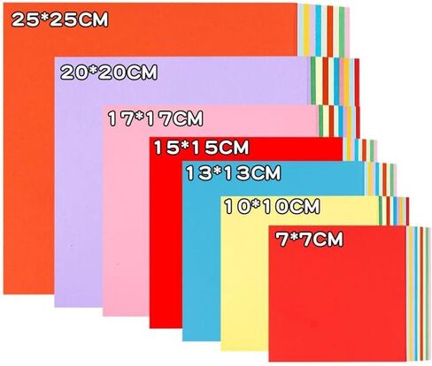 Rainbow Love 10 Colors Origami Paper Double Sided Color 100 Sheets Square Easy Fold Paper for Beginner (25x25) in Saudi Arabia