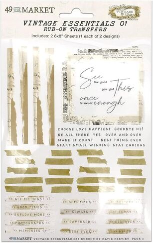 49 AND MARKET Vintage 01 أدوات التدليك الأساسية مقاس 6 بوصة × 8 بوصة 2/ورقة in Kuwait