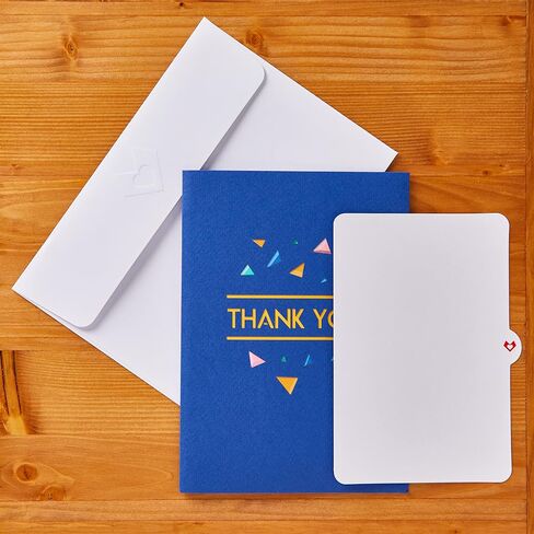 بطاقة Lovepop Thanks You Pop-Up لها وله - بطاقات تهنئة ثلاثية الأبعاد للأولاد والبنات والرجال والنساء - بطاقة قصاصات مقاس 5 × 7 بوصة - تتضمن بطاقة ملاحظات فارغة ومظروف in Saudi Arabia