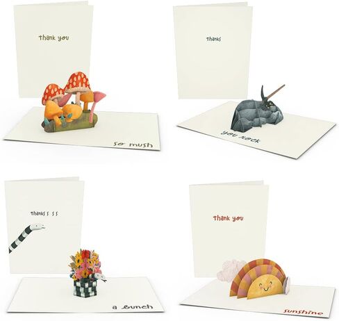 Lovepop Thank You Pop-Up Card for Her and Him - 3D Greeting Cards for Boys, Girls, Men, Women - 5" x 7" Confetti Card - Blank Note Card & Envelope Included in Kuwait