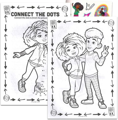 Nickelodeon Karma's World Coloring and Activity Book Set - Karma's World Coloring Book Bundle Featuring Puzzles, Games, Coloring Pages, Tattoos, More | Karma's World Coloring Book in Saudi Arabia