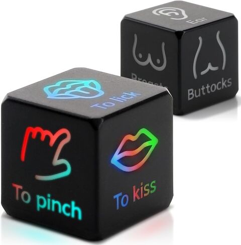 مجموعة النرد لتاريخ الليل - هدايا رومانسية لعيد الحب والذكرى السنوية لها، هدايا توديع العزوبية المضحكة للعروس، حفل الزفاف، الزفاف، الخطوبة للأزواج المخطوبين حديثًا in Kuwait