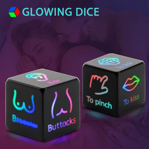 مجموعة النرد لتاريخ الليل - هدايا رومانسية لعيد الحب والذكرى السنوية لها، هدايا توديع العزوبية المضحكة للعروس، حفل الزفاف، الزفاف، الخطوبة للأزواج المخطوبين حديثًا in Kuwait