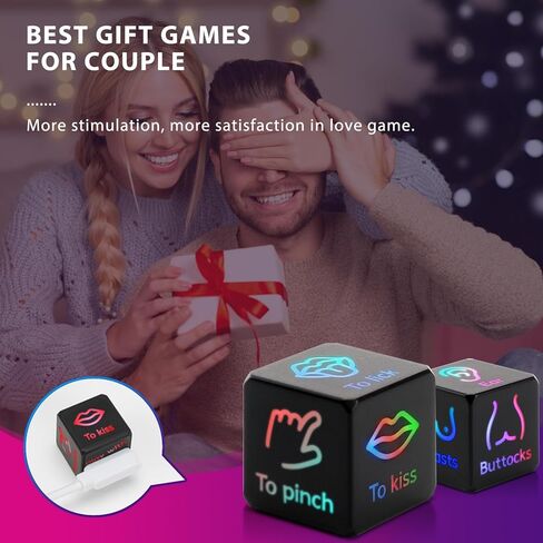 مجموعة النرد لتاريخ الليل - هدايا رومانسية لعيد الحب والذكرى السنوية لها، هدايا توديع العزوبية المضحكة للعروس، حفل الزفاف، الزفاف، الخطوبة للأزواج المخطوبين حديثًا in Kuwait