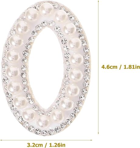 Operitacx 1 Set Pearl Letter Patches, Fabric Pearl Number Sticker Letter Patches Stick on Embroidered Patches, Pearl Iron on Letters for Decor Backpack Hat Non-Woven Fabric in Kuwait