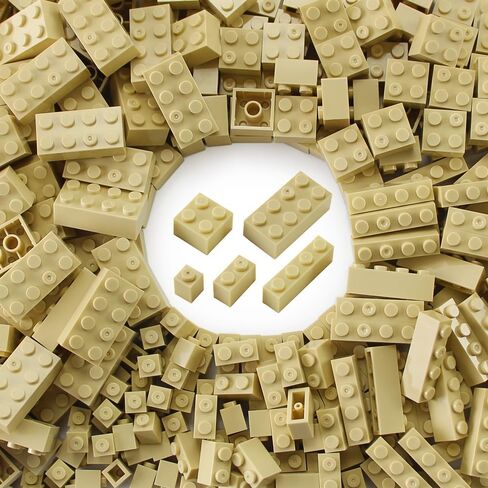 Feleph 260 Pieces Trans-Clear Bulk Bricks Classic Building Creative Play Blocks Set Parts Toy Accessories Compatible with Major Brick Brands (Clear)… in Saudi Arabia