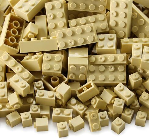 Feleph 260 Pieces Trans-Clear Bulk Bricks Classic Building Creative Play Blocks Set Parts Toy Accessories Compatible with Major Brick Brands (Clear)… in Saudi Arabia