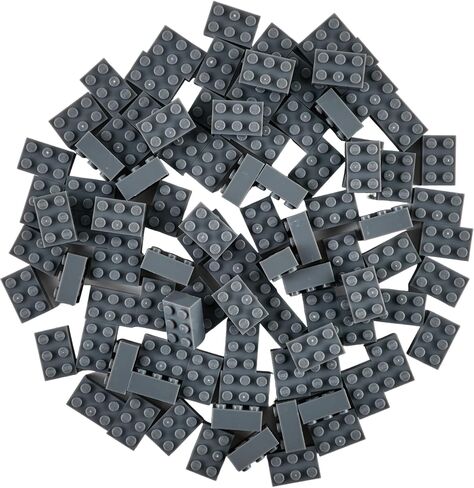 Strictly Briks Compatible with Lego Classic Bricks Starter Kit, Blue, Green, Red & Yellow, 2x4 Studs - Creative Play Set for Above 3 - Compatible with All Brands - 96 Piece Building Blocks for Kids in Saudi Arabia