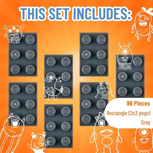Strictly Briks Compatible with Lego Classic Bricks Starter Kit, Blue, Green, Red & Yellow, 2x4 Studs - Creative Play Set for Above 3 - Compatible with All Brands - 96 Piece Building Blocks for Kids in Saudi Arabia