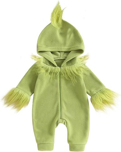 Eadrioss Cute Animal Costume for Toddler Baby Girl Boy Halloween Costume Fuzzy Warm Fall Winter Clothes Halloween Gifts in Kuwait