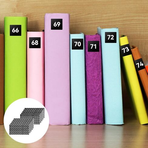 500 قطعة من ملصقات الأرقام المتتالية 1-100 ملصق ذاتي اللصق بأرقام مربعة 5 مجموعات من ملصقات تنظيم تخزين المخزون ملصقات مقاومة للماء للصناديق الداخلية والخارجية وخزانة الصناديق (أبيض أسود) in Kuwait