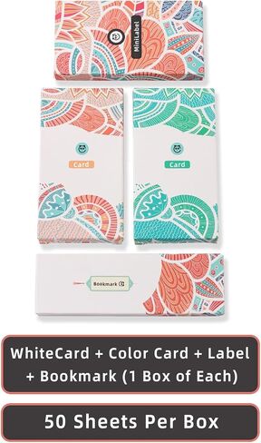 Mixed Pack Blank Cardstock Paper Types - Thick Heavy Cards Stock for Card Making, DIY Art Projects, Greeting Cards, Birthday Part, Study Assistance, Board Game (Mixed pack of 4 card paper types) in Saudi Arabia