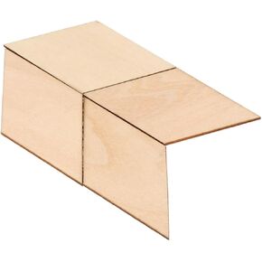 30 Pcs Unfinished Rhombus Wooden Slices for Crafts Home Decor and Handicraft Materials Xmm for Creative Projects and Ornaments
