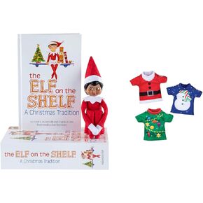 The Elf on the Shelf® Brown Eyed Girl & Claus Couture Collection® Christmas T-Shirt Party