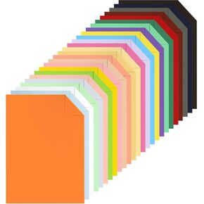25 Sheets Colored Cardstock 8.5" x 11" Cardstock Paper-25 Assorted Colors,250gsm/90lb Thick and Smooth Card Stock Printer Paper for Card Making, Diy Crafts, Scrapbooking, Menus,School Supplies