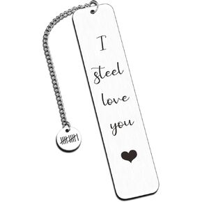 11 Year Anniversary Bookmark Gifts for Her Iron Anniversary Birthday Gifts for Her Him Steel Anniversary GIF for Husband Wife Iron 11th Anniversary Presents for Women Men Boyfriend Girlfriend Couples