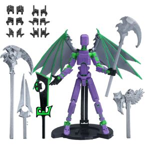 T13 Action Figure,3D Printed Titans Figure Multi-Jointed Movable Titan 13 Action Figure Nova 13 Action Figure, Best Birthday Festival Gift (Purple)