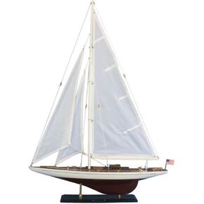 Hampton Nautical Wooden Ranger Model Sailing Yacht, 35"