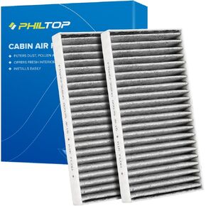 PHILTOP Cabin Air Filter, ACF021 (CF12150) Replace for Expedition, F150, F250, F350, F450, F550 Super Duty, Navigator, Premium Cabin Filter with Activated Carbon Filter