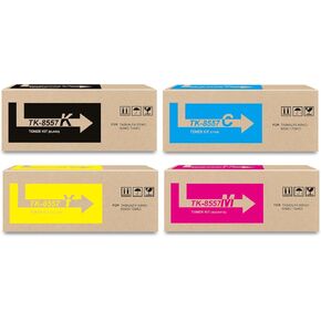 خرطوشة حبر BUEGOO TK8557 TK-8557 متوافقة مع خرطوشة حبر TK-8557K TK-8557C TK-8557M TK-8557Y لطابعات TASKalfa 5054ci 6054ci 7054ci (أسود سماوي أرجواني أصفر، 4 عبوات) in Kuwait