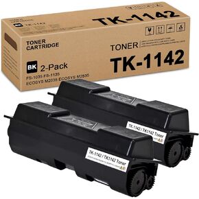TK-1142 TK1142 Black Toner Cartridge 2 Pack : TK-1142 Toner Cartridge Replacement for Kyocera M2035 M2535 FS-1035 1135 Printer, 1T02ML0US0