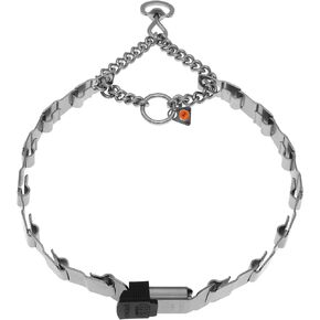 Herm Sprenger NeckTech Fun Stainless Steel Dog Training Collar with ClicLock Buckle and Assembly Chain No-Pull Collar with Swivel D-Ring Made in Germany (25in (Neck Size up to 23in)) in Kuwait