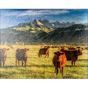 MyPuzzle Fall On A Colorado Cattle Ranch Near Ridgway - Premium 1000 Piece Jigsaw Puzzle for Adults