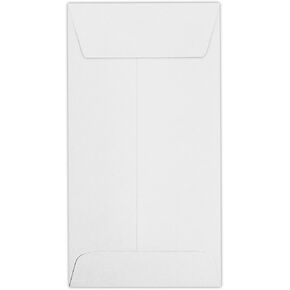 LUXPaper #7 Coin Envelopes | 3 1/2" x 6 1/2" | Bright White | 24lb. Text | 50 Qty