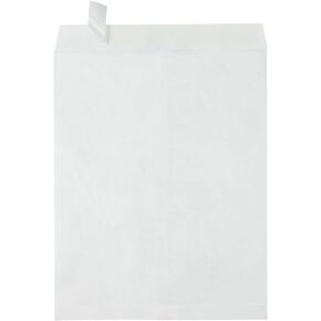 LUXPaper Open End Tyvek Envelopes | Peel & Press | 11 1/2" x 14 1/2" | White | 14lb. Text | 50 Qty