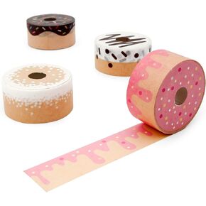 SUCK UK Sushi Tape | Decorative Paper Washi Tape | Novelty Masking Adhesive Tape | Set of 4 Quality Tapes | Quirky & Cute Design