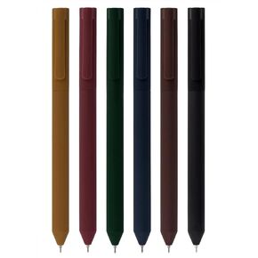 Tupalizy 6PCS Colored Gel Pens Retractable Aesthetic Quick Dry Ink Pen 0.5mm Fine Point for Journaling Note Taking Smooth Writing Planners Adults Teacher Gifts School Office Supplies, Vintage