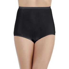 Vanity Fair Women's Perfectly Yours High Waisted Brief Panties, Cotton-3 Pack-Gentle Lavender/Baked Blush/Glacier White