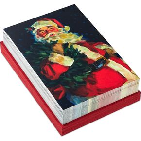 Hallmark Boxed Christmas Cards, Classic Santa Claus (40 Cards and 40 Envelopes) Magic, Wonder, Laughter, Fun