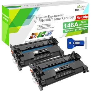 2 Packs 148A W1480A (NO CHIP with Tool) Compatible Toner Cartridges Standard Capacity 2900 Pages for H P Laserjet Pro 4001 4001n 4001dn 4001dw 4101fdn 4101fdw Printer, Doesn't Work with H P+ Printers