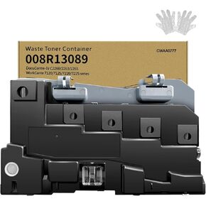 008R13089 Waste Toner Container Compatible for Xerox WorkCentre 7120 7125 7220 7225 7220i 7225i Series CWAA0777 DocuCentre-IV C2260 C2263 C2265 Printer High Capacity 33000 Pages 1 Black Pack