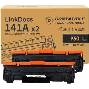141A Toner Cartridge Compatible for HP 141A W1410A 141X W1410X Toner Cartridge Used with HP Laserjet M110w MFP M139w MFP M140w Printer (Black 2-Pack)