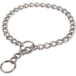 SGODA Chain Dog Training Choke Collar, 16 in, 2.3 mm