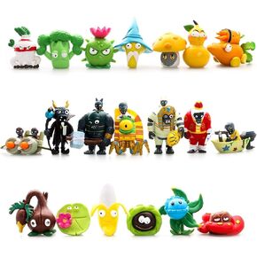 Maikerry 20 Piece PVZ Figure Toys Set, Mini PVC Giant Zombies Toys, Great Gifts for Kids and Fans,Birthday and Party