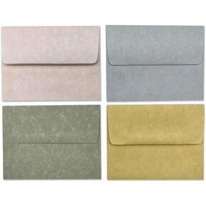 Pastel Parchment Envelope Stack - A2-6 x 4.5 Inches - 20 Count