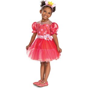 Disguise girls Peppa Pig Toddler Costume, Official 20th Anniversary Peppa Pig Costume With Headband Skirt and Tail
