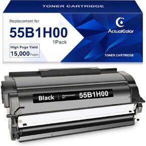 55B1H00 High Yield Toner Remanufactured Lexmark 55B1H00 Black Toner Cartridge for MS331 MS431 MX331 MX431 Laser Printer [1 Pack, 15,000 Pages]