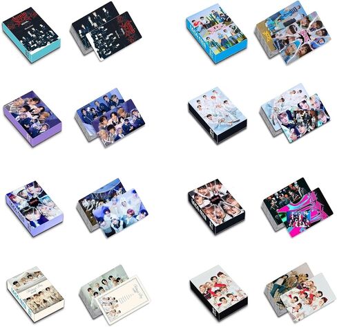 8Pack/240PCS Stray-Kids Photocards,Stray-Kids Lomo Cards Greeting Cards for Collection(Pink) in Kuwait