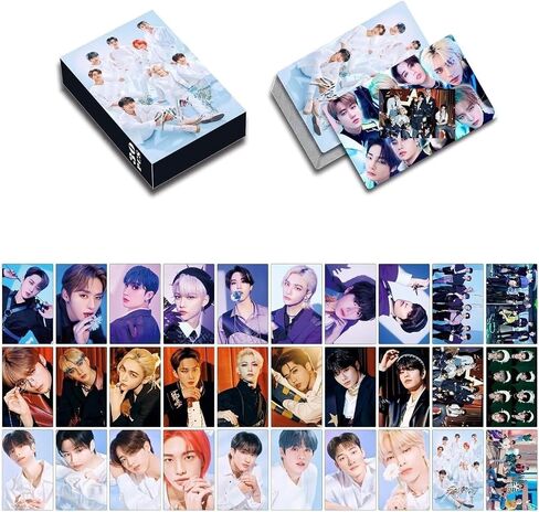 8Pack/240PCS Stray-Kids Photocards,Stray-Kids Lomo Cards Greeting Cards for Collection(Pink) in Kuwait