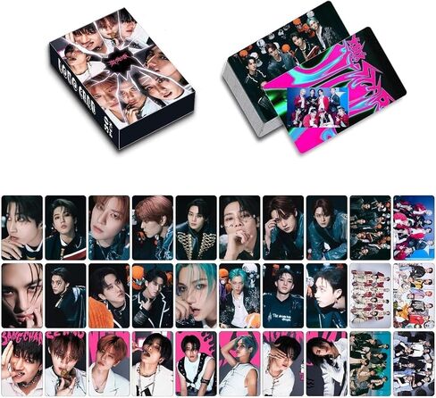8Pack/240PCS Stray-Kids Photocards,Stray-Kids Lomo Cards Greeting Cards for Collection(Pink) in Kuwait