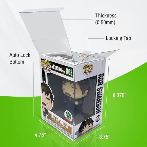 (20 عبوة) واقي EcoTEK من البوب ​​متوافق مع - 0.50 مم 4 بوصات Funko POP! شخصيات، حافظة قوية وشفافة، خالية من الأحماض in Saudi Arabia